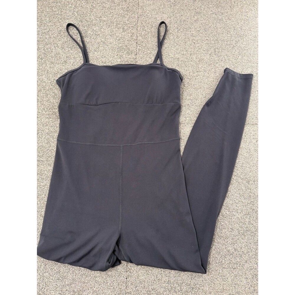 All in Motion Jumpsuit Wm Medium Black Spaghetti-Strap Long Athletic Yoga Sporty